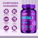 Omega 3 EPA & DHA, 60 cápsulas de 1450 mg – omega