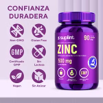 Zinc, 90 cápsulas de 500 mg – zinc