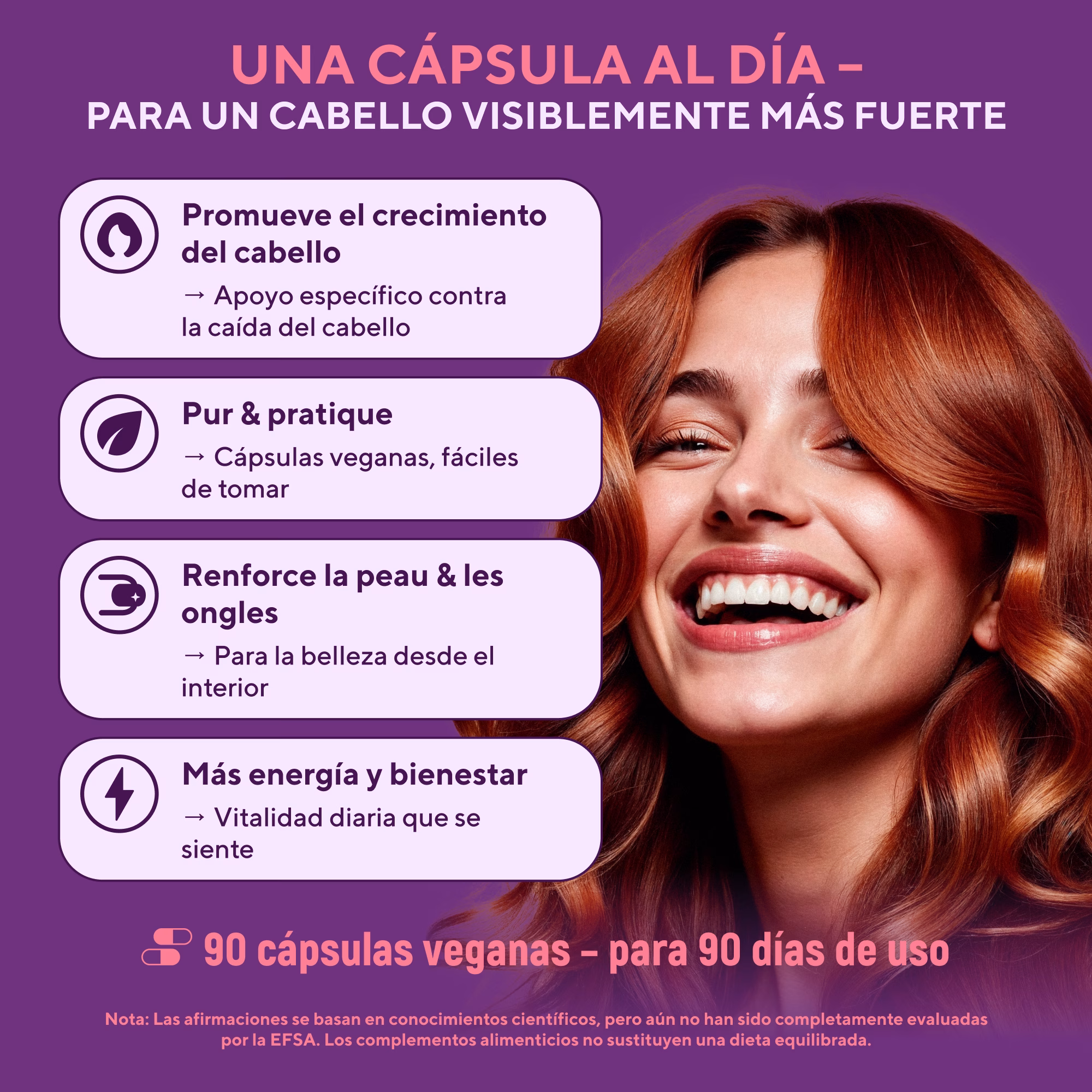 Complejo Vitaminas para el Cabello, 90 cápsulas - Image Complejo Vitaminas para el Cabello, 90 cápsulas - Image
