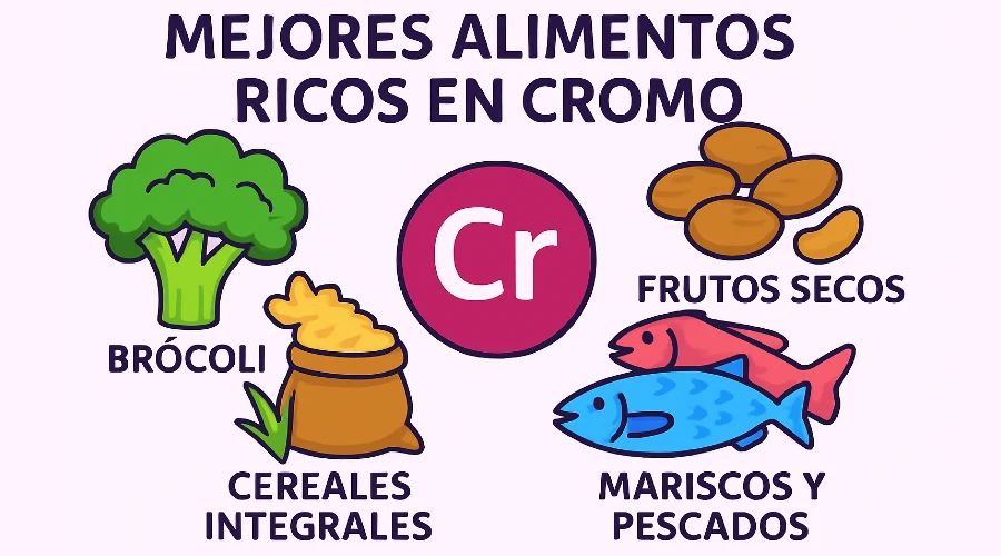 Deficiencia de cromo en el cuerpo - best chromium foods es