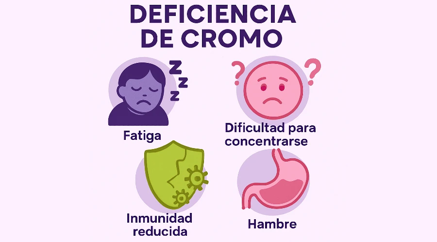 Deficiencia de cromo en el cuerpo - deficiency es