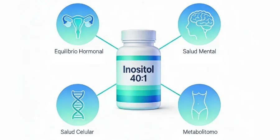 Inositol 40:1 - Para Qué Sirve y Cómo Tomarlo Bien - inositol infographic