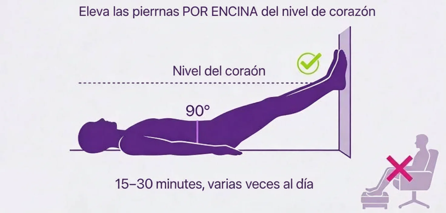 11 Mejores Remedios para las Piernas Hinchadas - mx swollen feet elevate